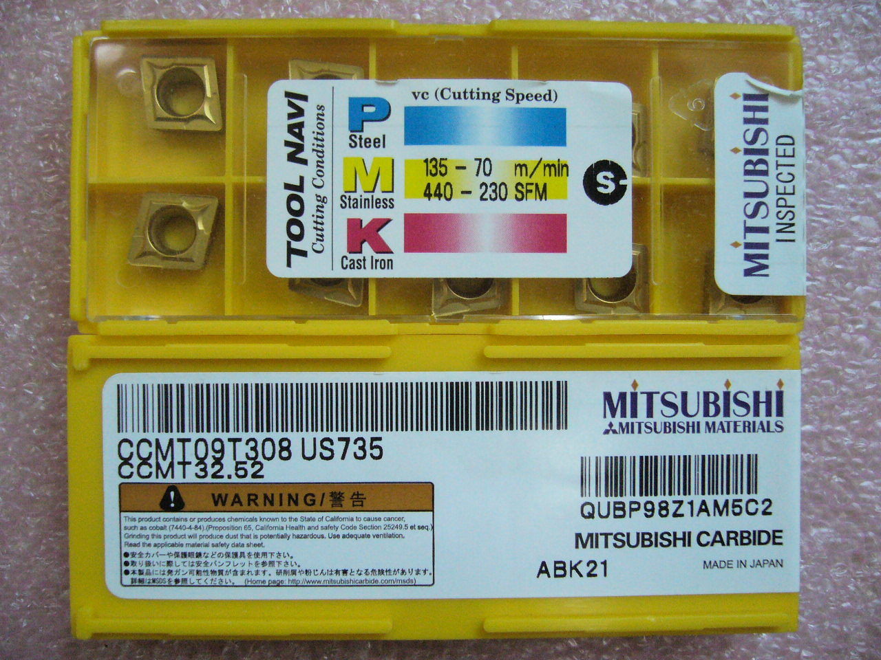 QTY 20x Mitsubishi CCMT32.52 CCMT09T308 US735 NEW