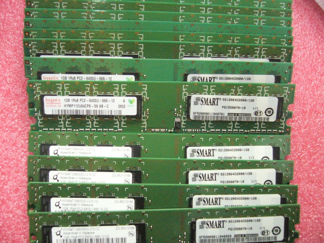 QTY 1x 1GB DDR2 PC2-6400U 1Rx8 800Mhz non-ECC desktop memory Hynix Qimonda