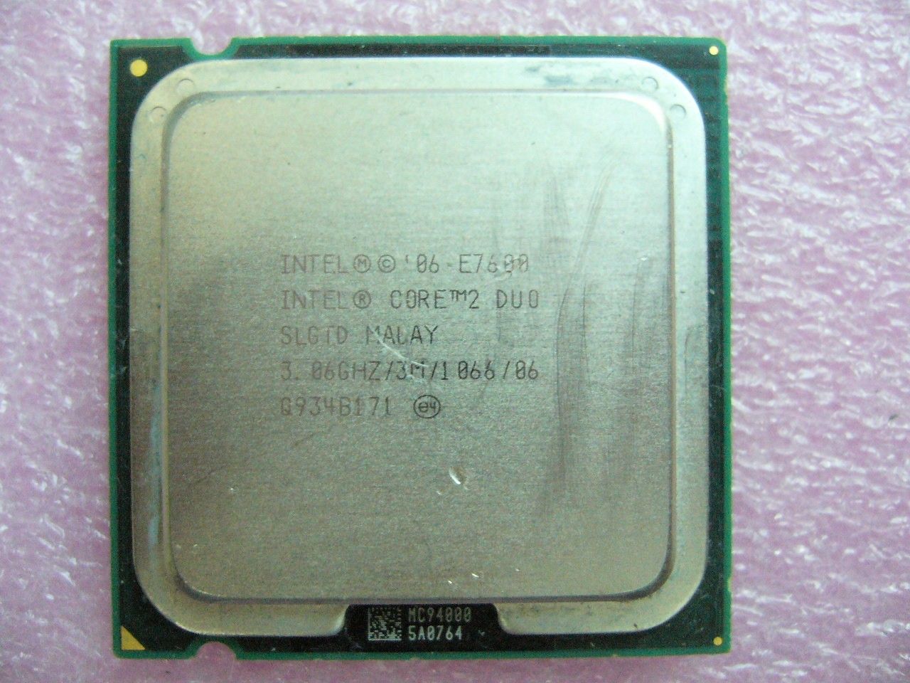 INTEL Core 2 Duo E7600 CPU 3.06GHz 3MB/1066Mhz LGA775 SLGTD
