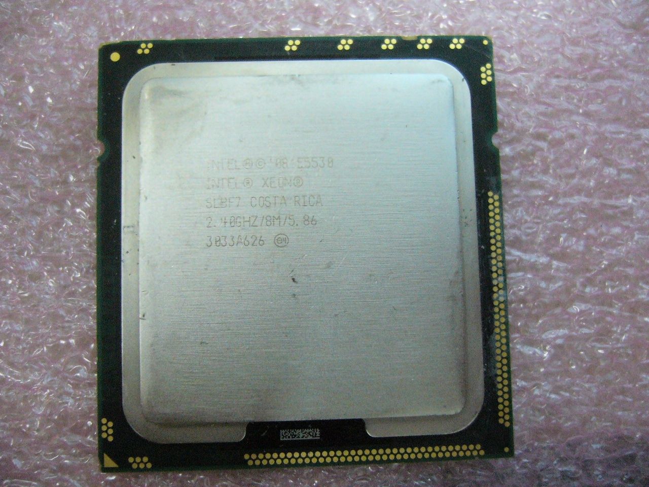 QTY 1x INTEL Quad-Cores CPU E5530 2.40GHZ/8MB 5.86GT/s QPI LGA1366 SLBF7 - Click Image to Close