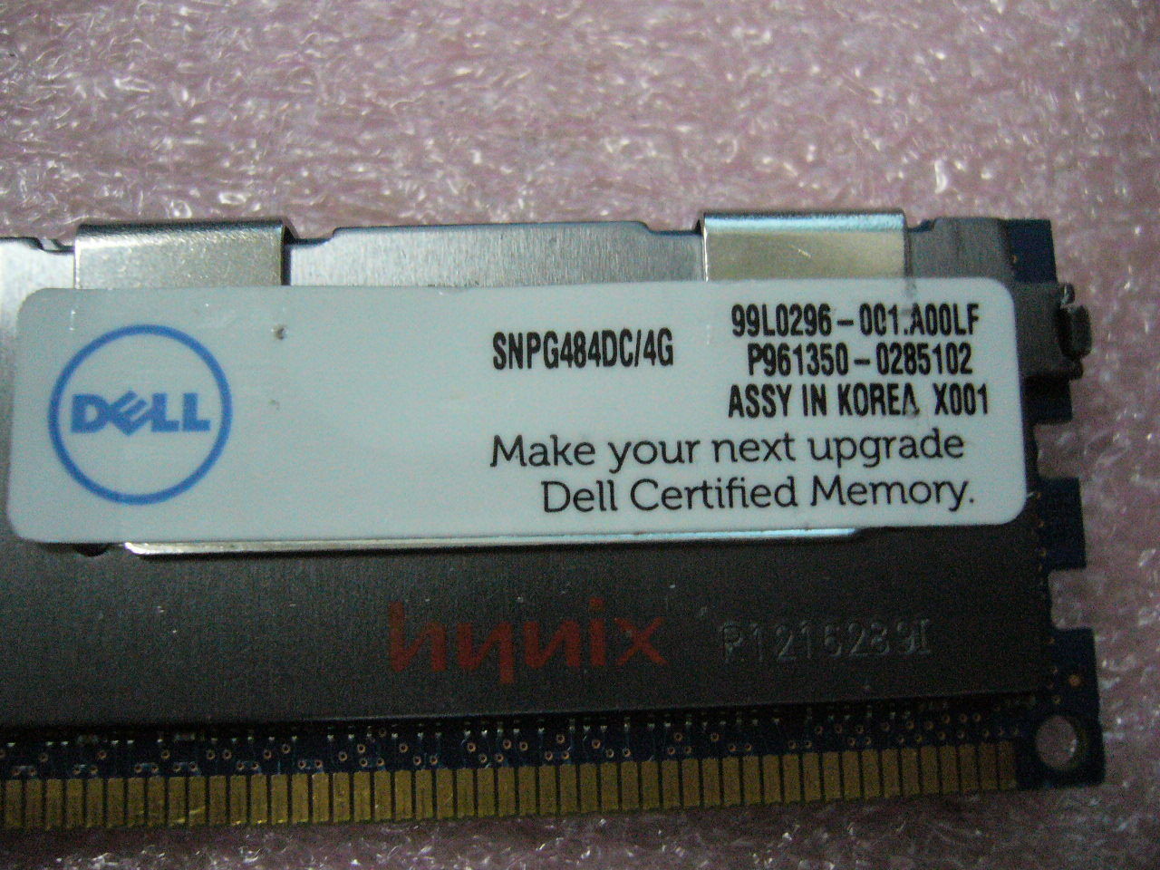 QTY 1x 4GB Dell DDR3 2Rx4 PC3-8500R ECC Registered Server memory SNPG484DC/4G - zum Schließen ins Bild klicken