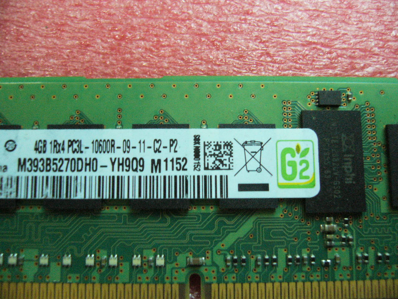 QTY 1x 4GB DDR3 1Rx4 PC3L-10600R ECC Registered Server memory HP 605312-071 - Click Image to Close