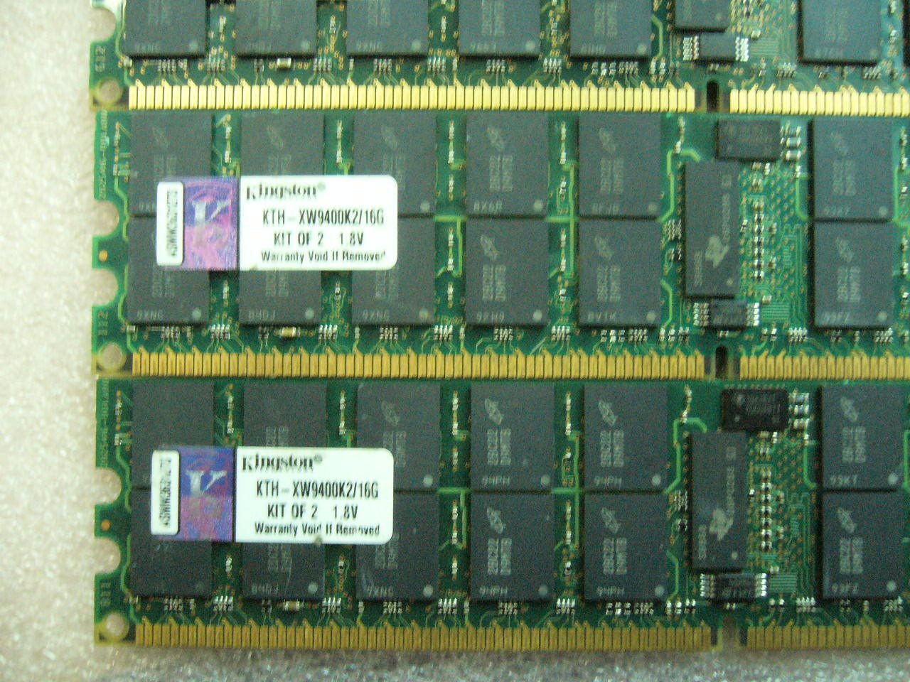 QTY 1x 8GB PC2-5300 DDR2 667MHz ECC Registered Memory Kingston KTH-XW9400K2/16G - Click Image to Close