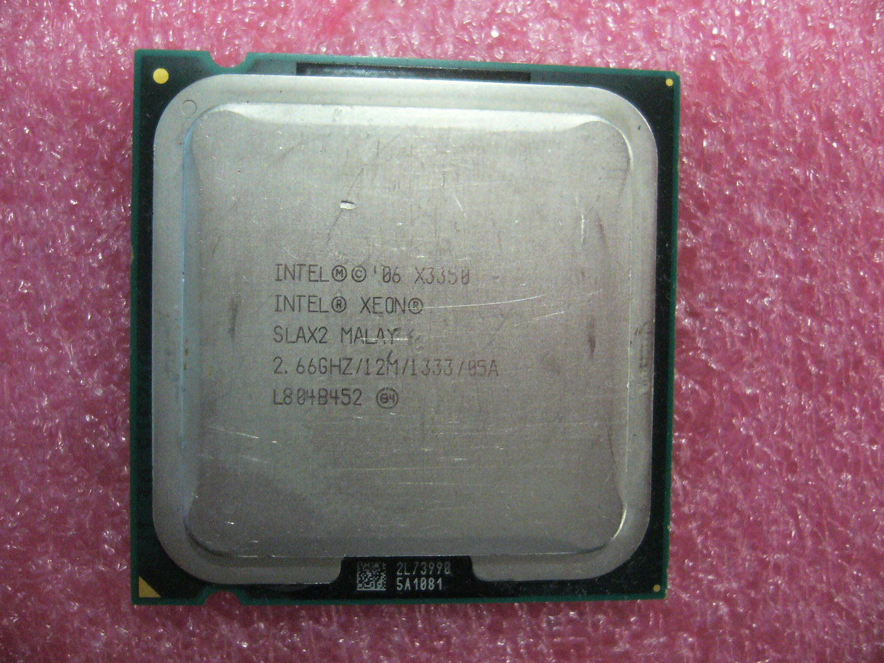 QTY 1x INTEL Quad Cores X3350 CPU 2.66GHz/12MB/1333Mhz LGA775 SLAX2 - Click Image to Close