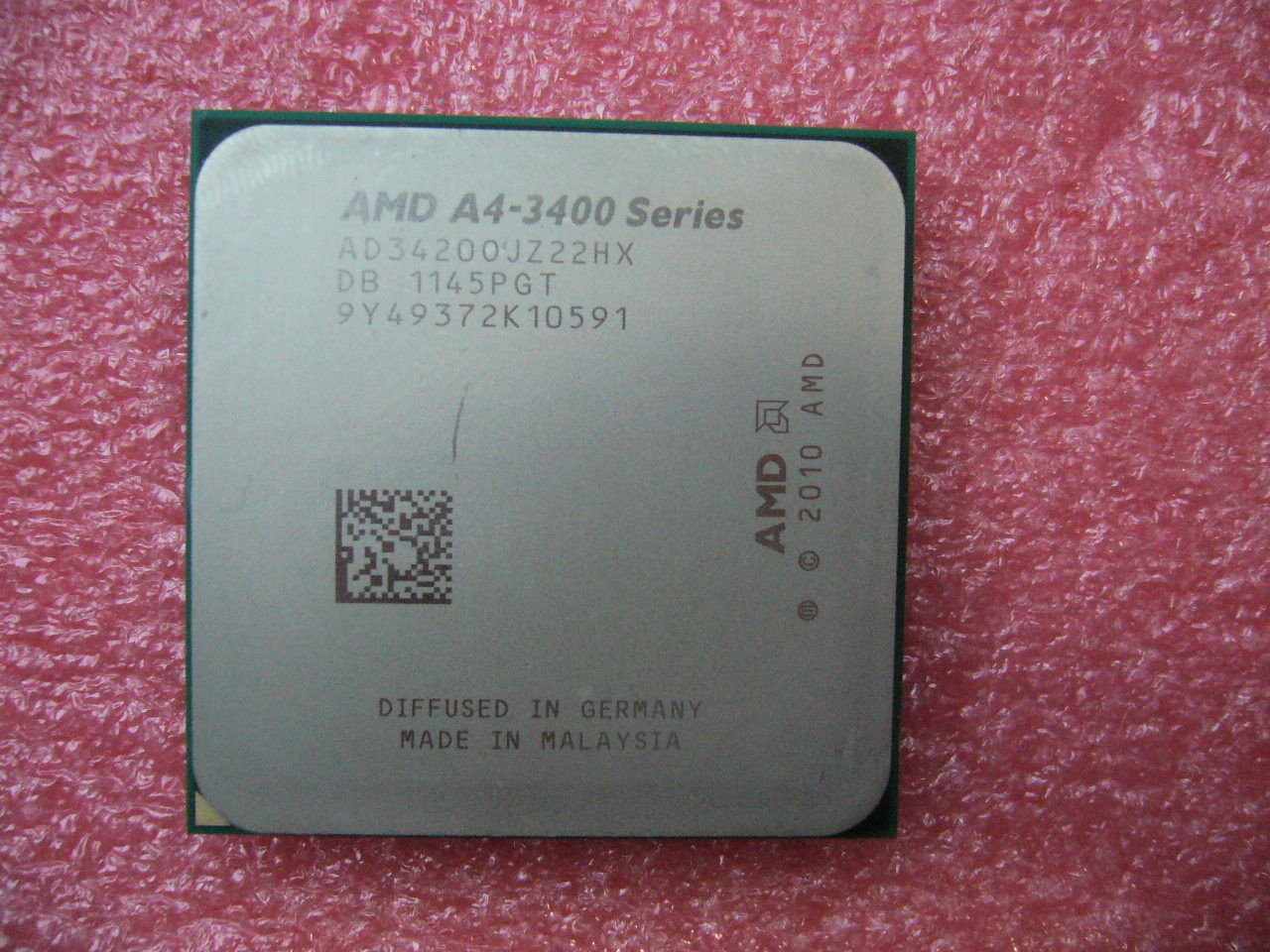 QTY 1x AMD Fusion A4-3420 2.8 GHz Dual-Core (AD3420OJZ22HX) CPU Socket FM1 - Click Image to Close