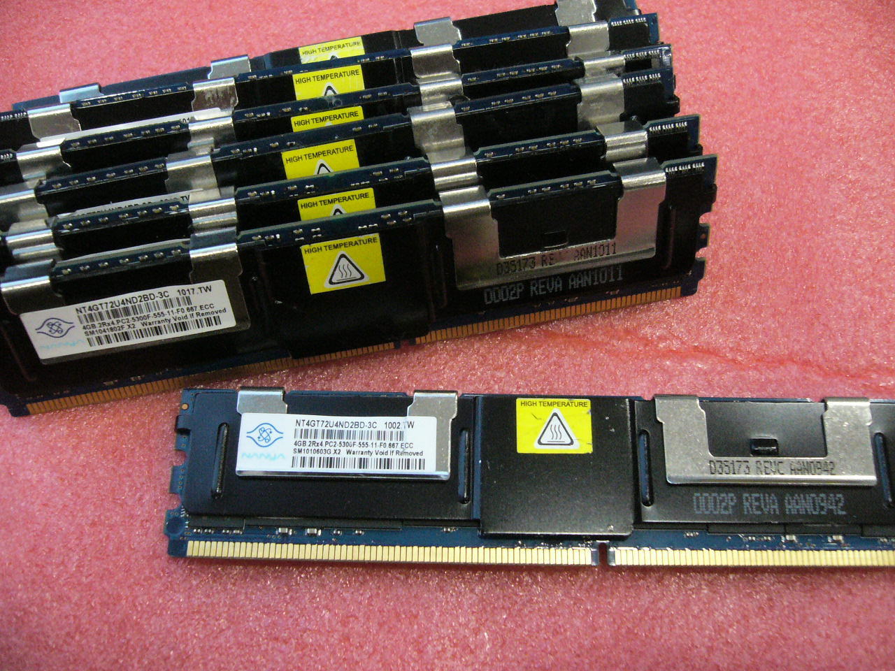 QTY 1x 4GB DDR2 PC2-5300F ECC FBD Server memory Nanya Samsung Hynix Micron - Click Image to Close