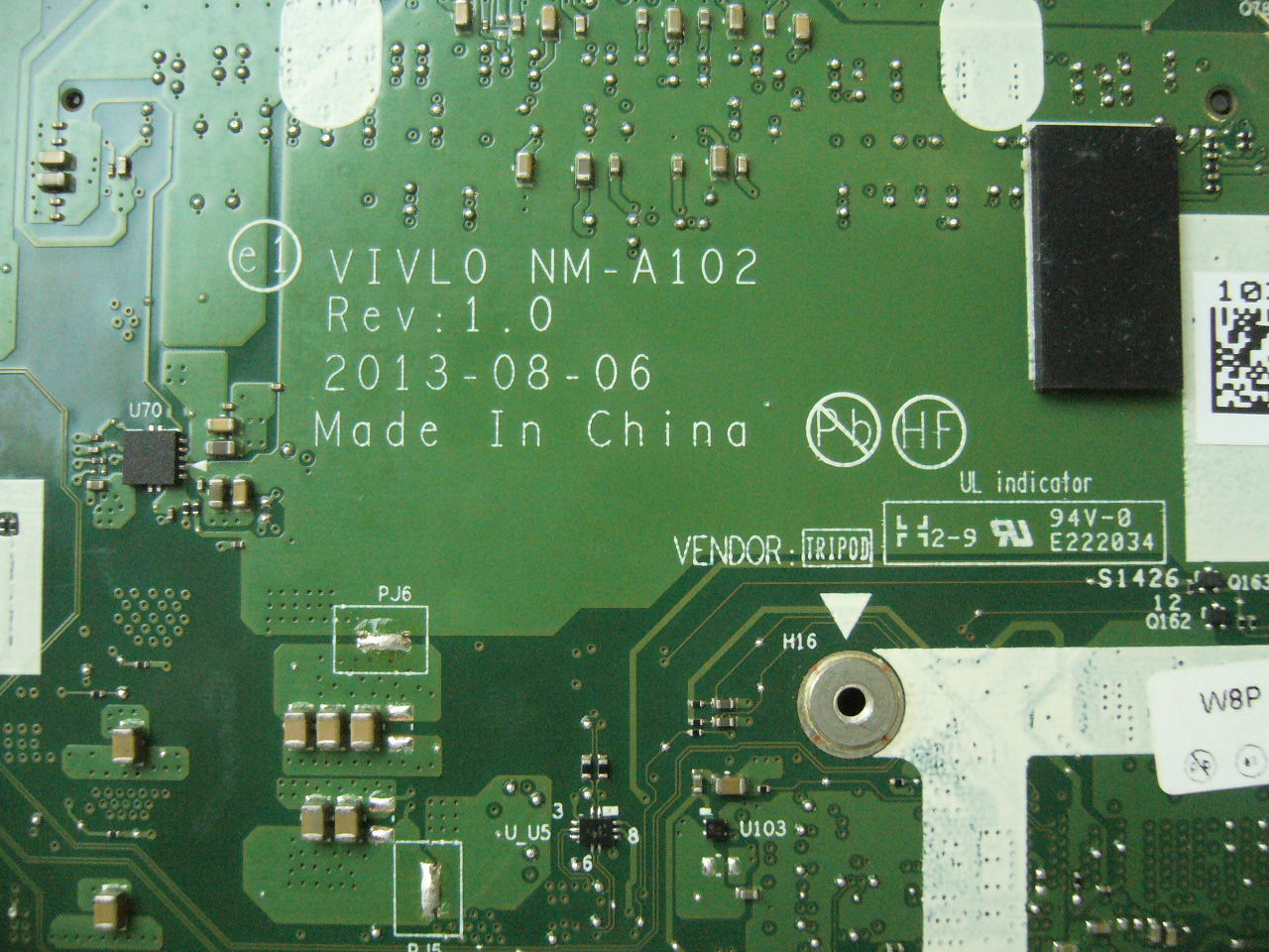 QTY 1x Lenovo Thinkpad T440 laptop motherboard intel i7-4600U 4GB VIVLO NM-A102 - zum Schließen ins Bild klicken