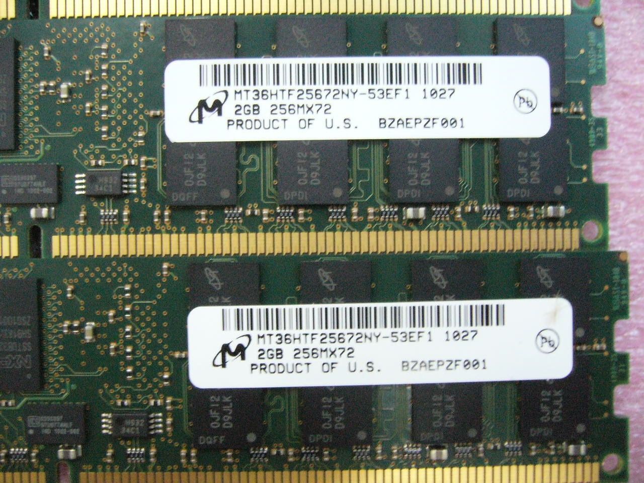 8GB Lot, QTY 4x 2GB DDR2 PC2-4200R ECC Registered Memory for IBM P5 FRU 12R6446 - zum Schließen ins Bild klicken