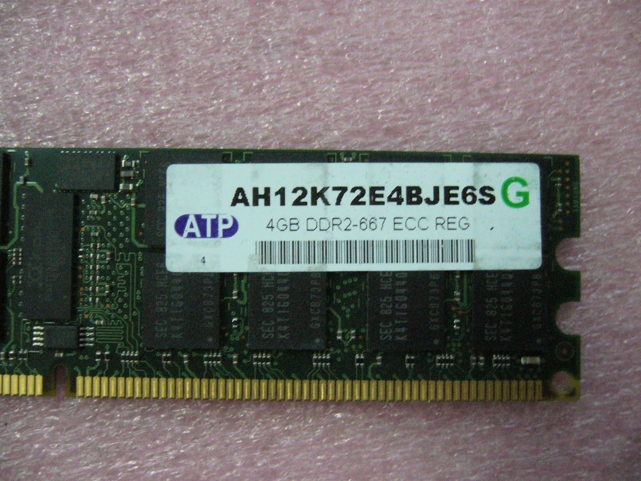 QTY 1x 4GB PC2-5300P 2Rx4 DDR2 667MHz ECC Registered Memory ATP - Click Image to Close