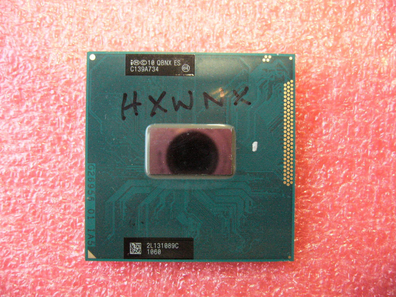 QTY 1x Intel ES CPU i5 Dual-Core 2.6Ghz Turbo 3.3Ghz 4MB laptop Socket G2 QBNX