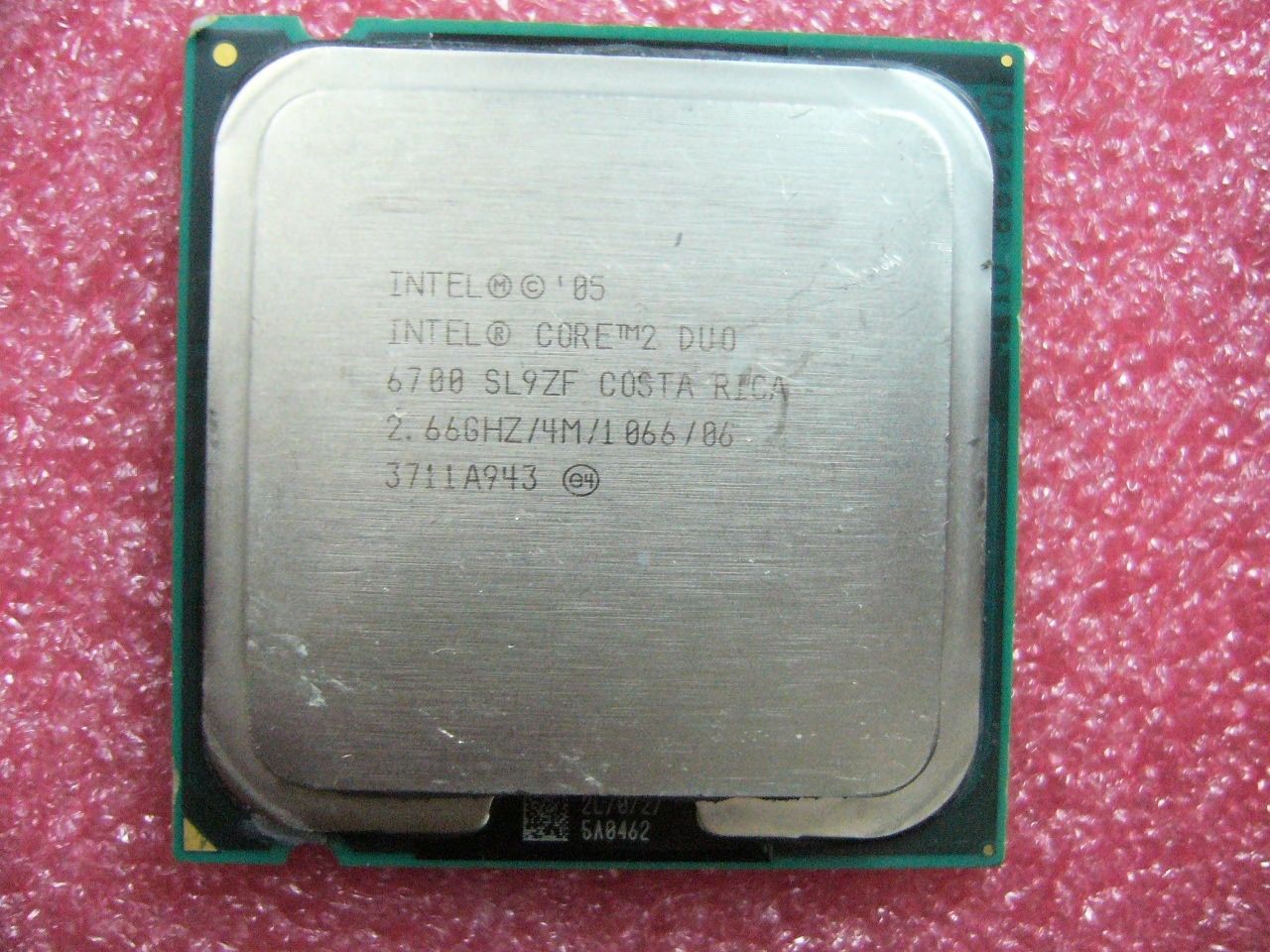 QTY 1x INTEL Core 2 Duo 6700 CPU 2.66GHz 4MB/1066Mhz LGA775 SL9ZF SL9S7 - Click Image to Close