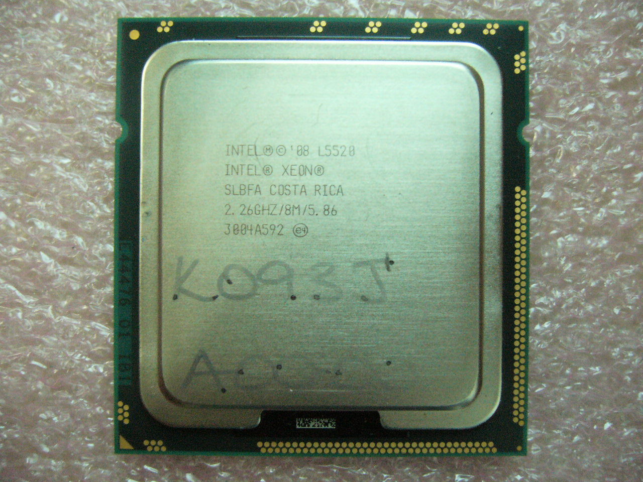 QTY 1x INTEL Quad-Cores CPU L5520 2.26GHZ/8MB 5.86GT/s QPI LGA1366 SLBFA