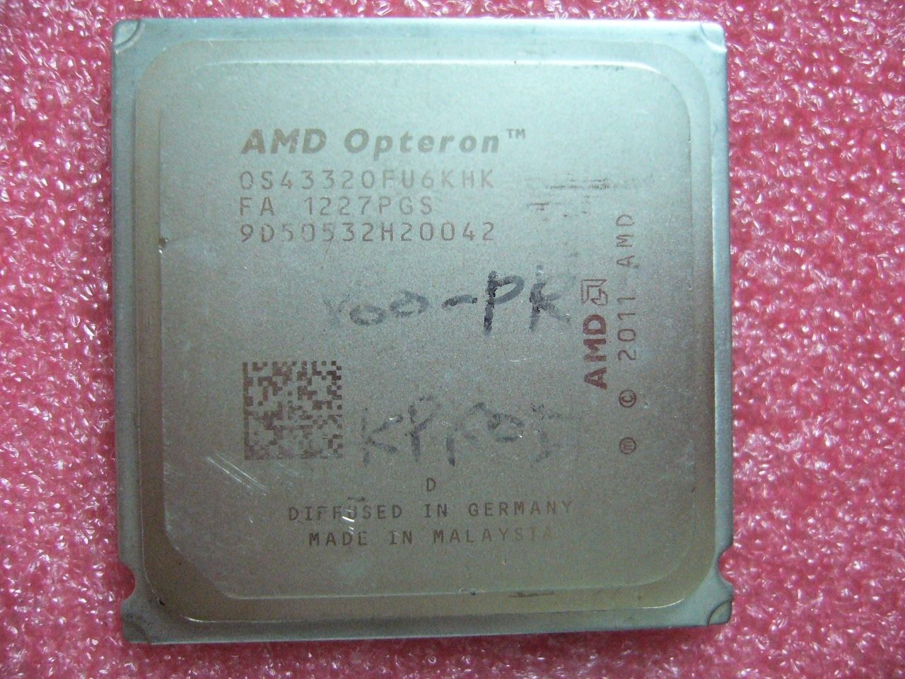 QTY 1x AMD Opteron 4332 HE 3 GHz Six Core (OS4332OFU6KHK) CPU Socket C32 - zum Schließen ins Bild klicken