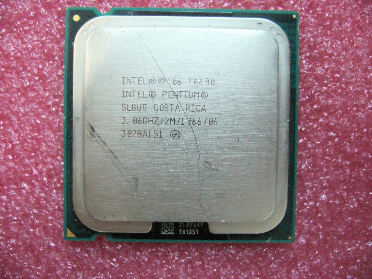 INTEL Pentium Dual Core E6600 CPU 3.06GHz 2MB/1066Mhz LGA775 SLGUG