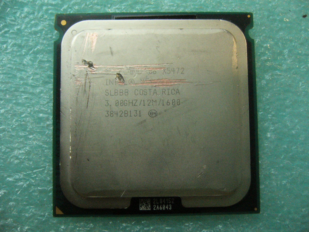 QTY 1x Intel Xeon CPU Quad Core X5472 3.0Ghz/12MB/1600Mhz LGA771 SLBBB scratches - zum Schließen ins Bild klicken