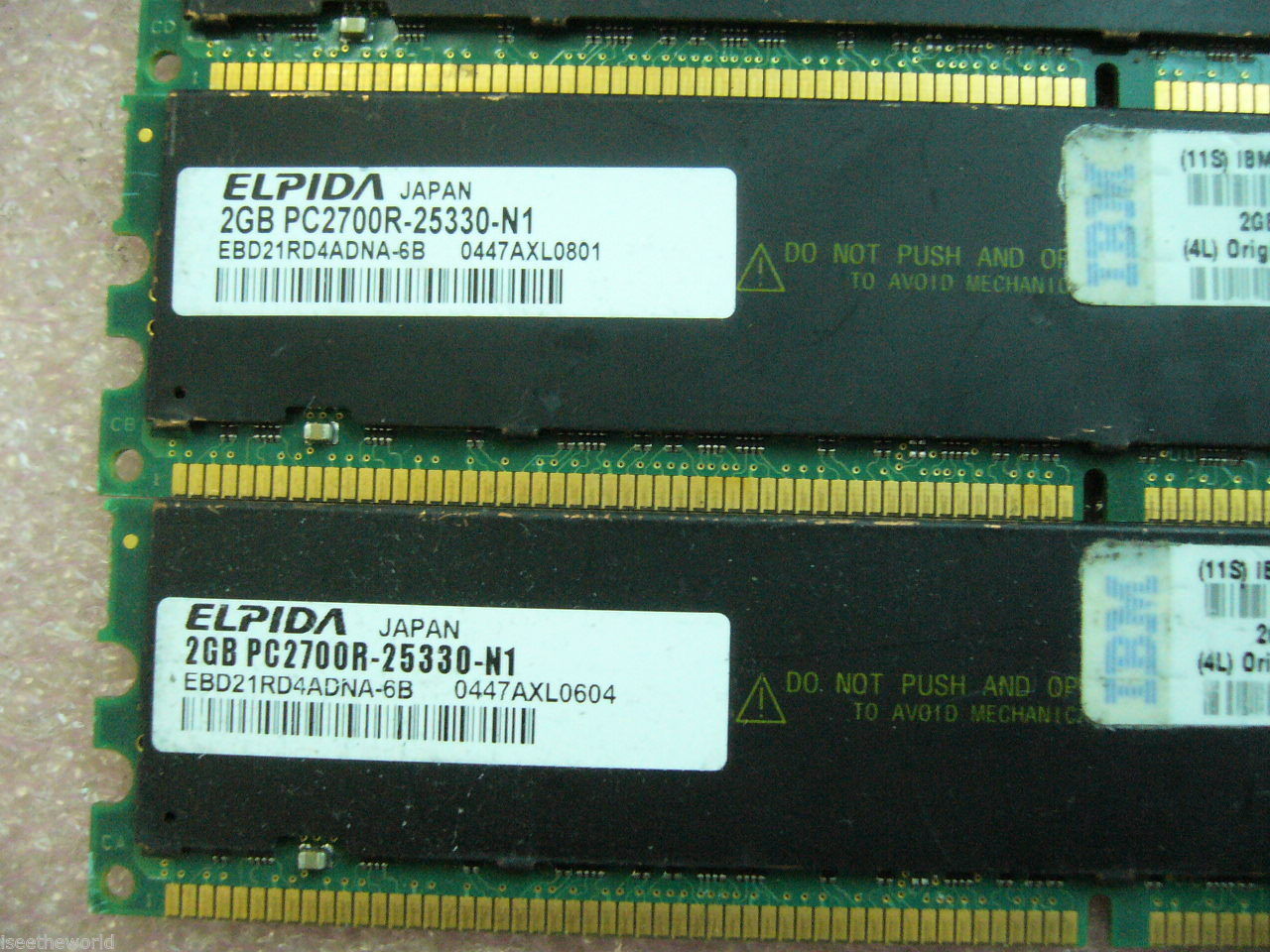 QTY 1x 2GB IBM FRU 73P2274 DDR 333,PC2700R ECC Registered Server memory - Click Image to Close