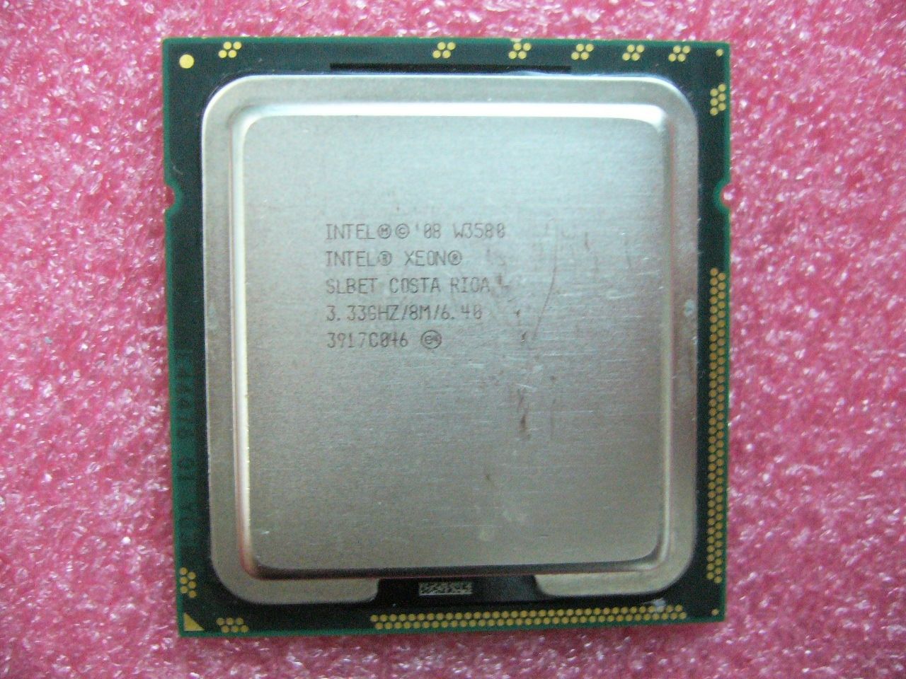 QTY 1x INTEL Quad-Cores CPU W3580 3.33GHZ/8MB LGA1366 SLBET