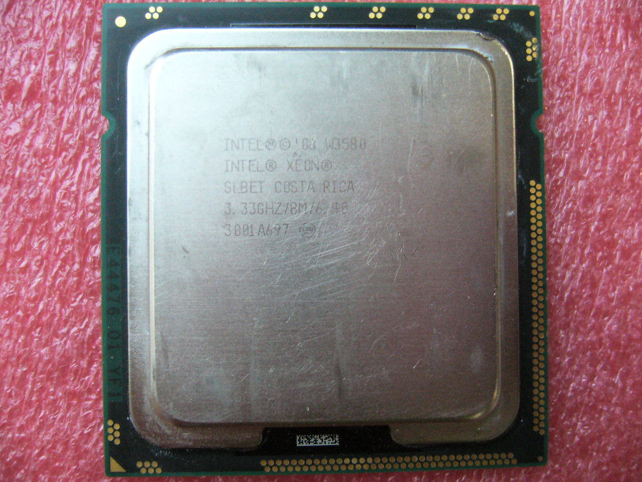 QTY 1x INTEL Quad-Cores CPU W3580 3.33GHZ/8MB LGA1366 SLBET - Click Image to Close