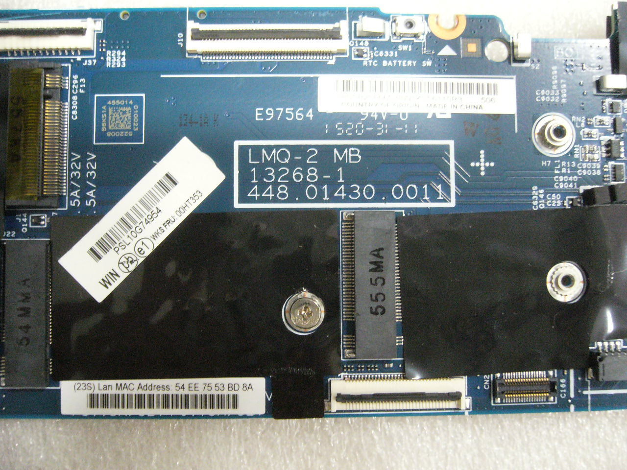 QTY 1x Lenovo Thinkpad X1C Gen3 laptop motherboard intel i5-5200U 8GB Memory
