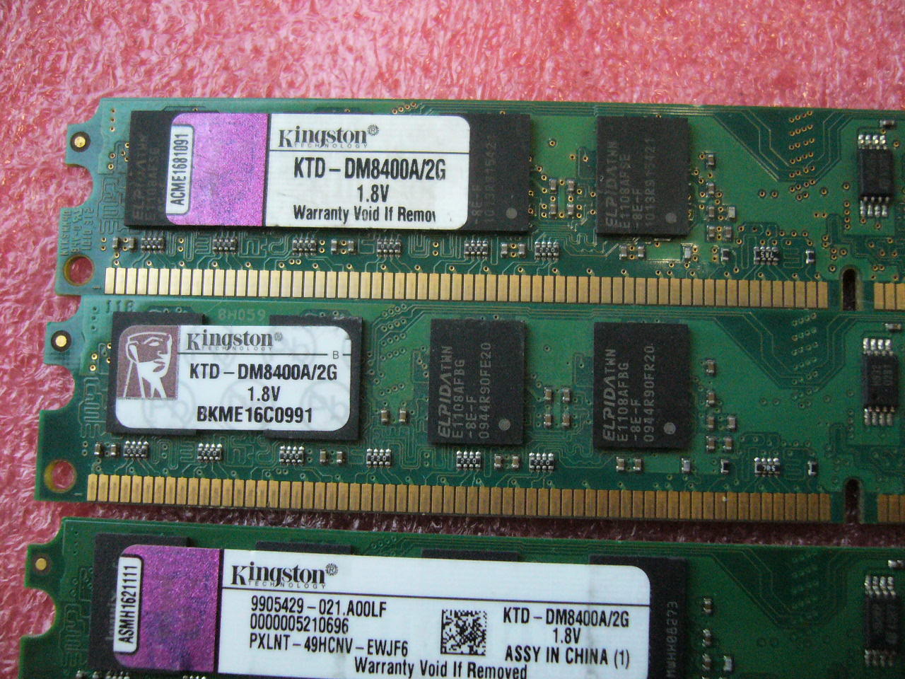 QTY 1x 2GB DDR2 533Mhz non-ECC desktop memory Kingston KTD-DM8400A/2G - Click Image to Close