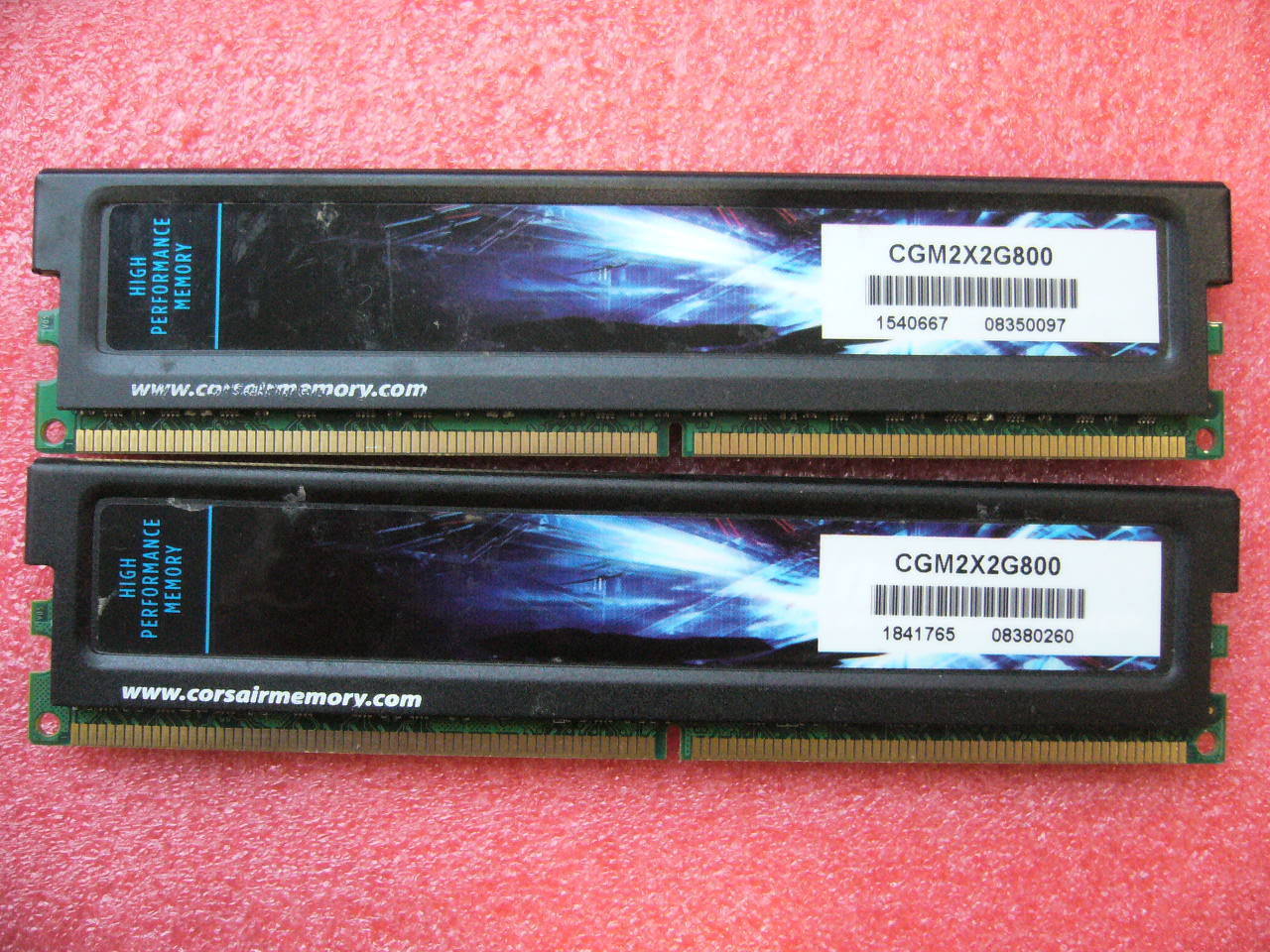 QTY 1x 2GB DDR2 800Mhz non-ECC desktop memory CORSAIR CGM2X2G800 - Click Image to Close