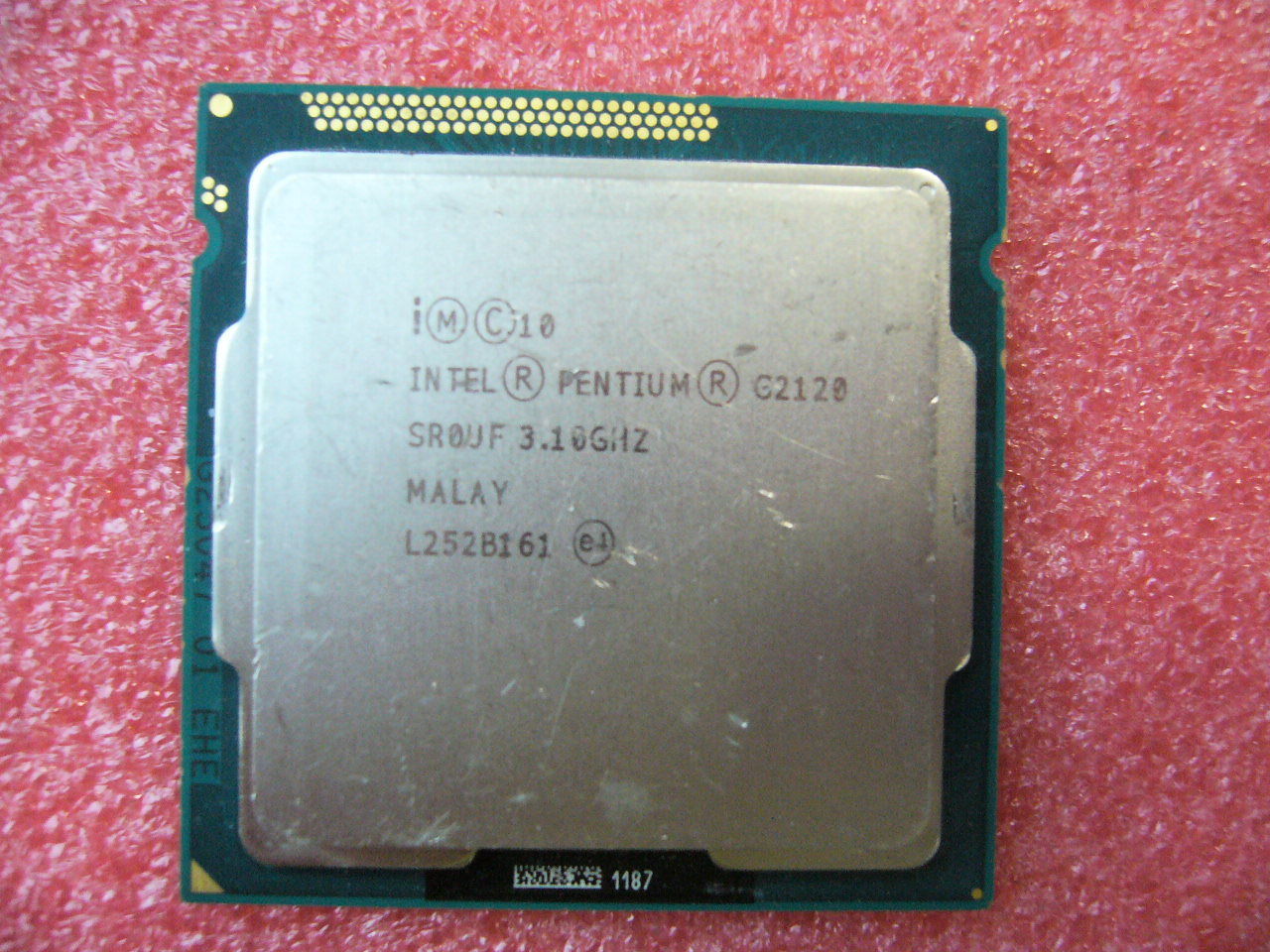 QTY 1x INTEL Pentium CPU G2120 3.1GHZ/3MB LGA1155 SR0UF