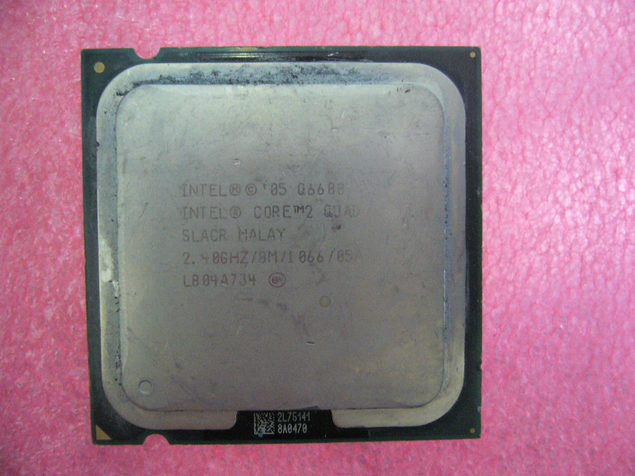 QTY 1x INTEL Core2 Quad Q6600 CPU 2.40GHz/8MB/1066Mhz LGA775 SLACR