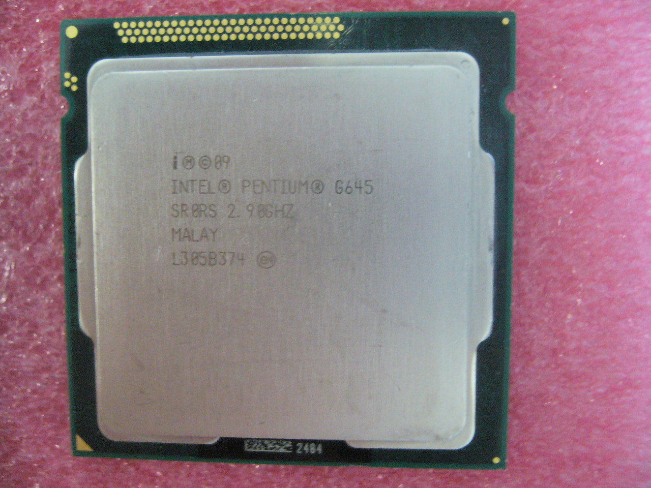 QTY 1x INTEL Pentium CPU G645 2.9GHZ/3MB LGA1155 SR0RS - zum Schließen ins Bild klicken