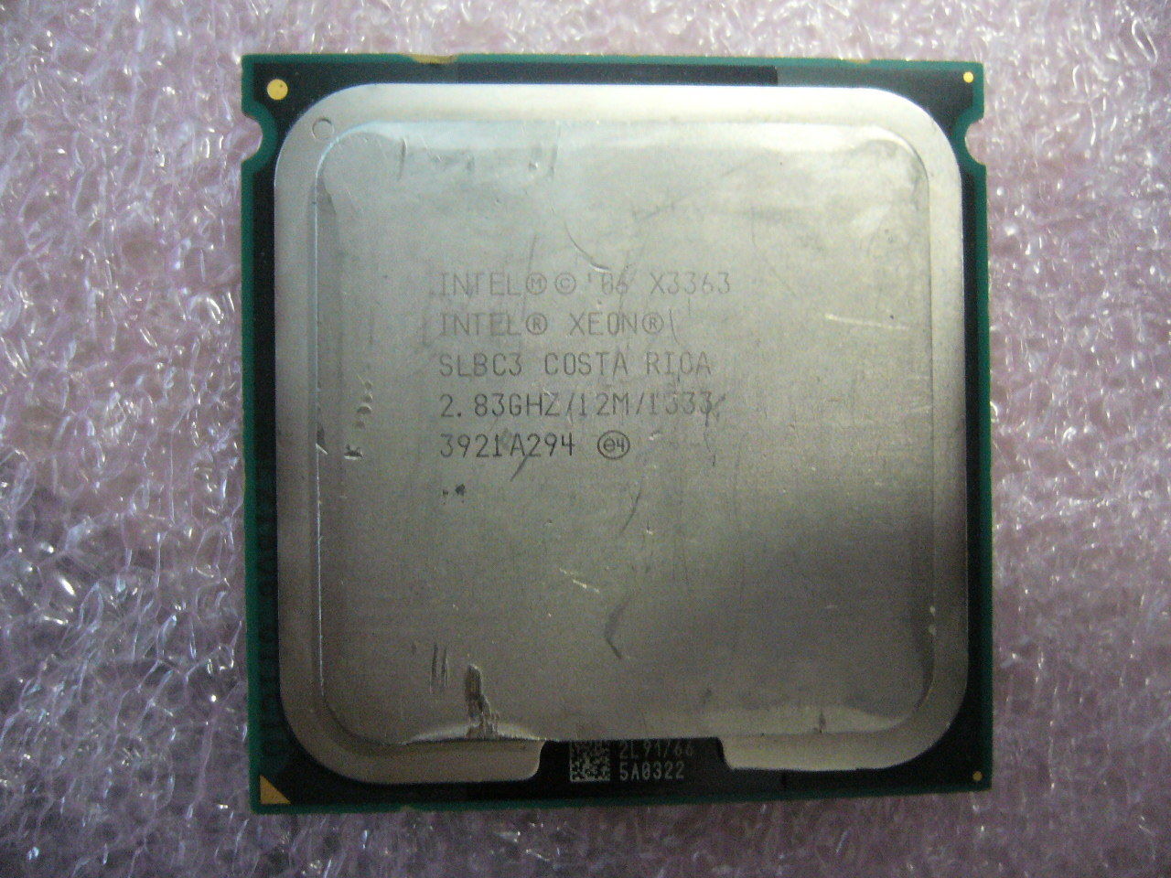 QTY 1x Intel Xeon CPU Quad Core X3363 2.83Ghz/12MB/1333Mhz LGA771 SLASC SLBC3