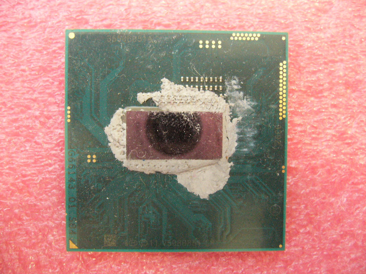 QTY 1x Intel CPU i7-4610M Dual-Core 3.0 Ghz rPGA946 SR1KY Socket G3 NOT WORKING - Click Image to Close