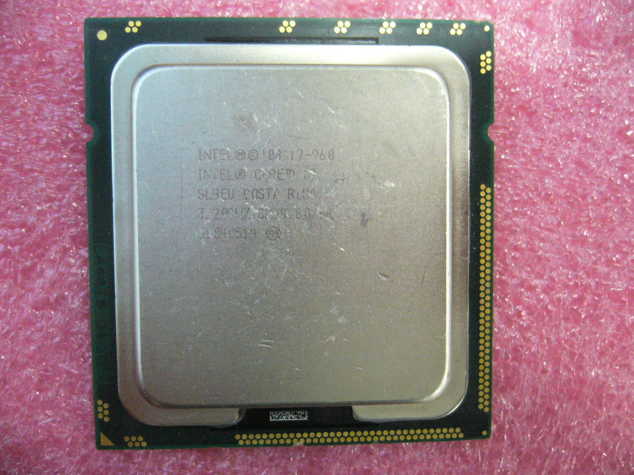QTY 1x INTEL Quad-Cores CPU i7-960 3.20GHZ/8MB/4.80 LGA1366 SLBEU