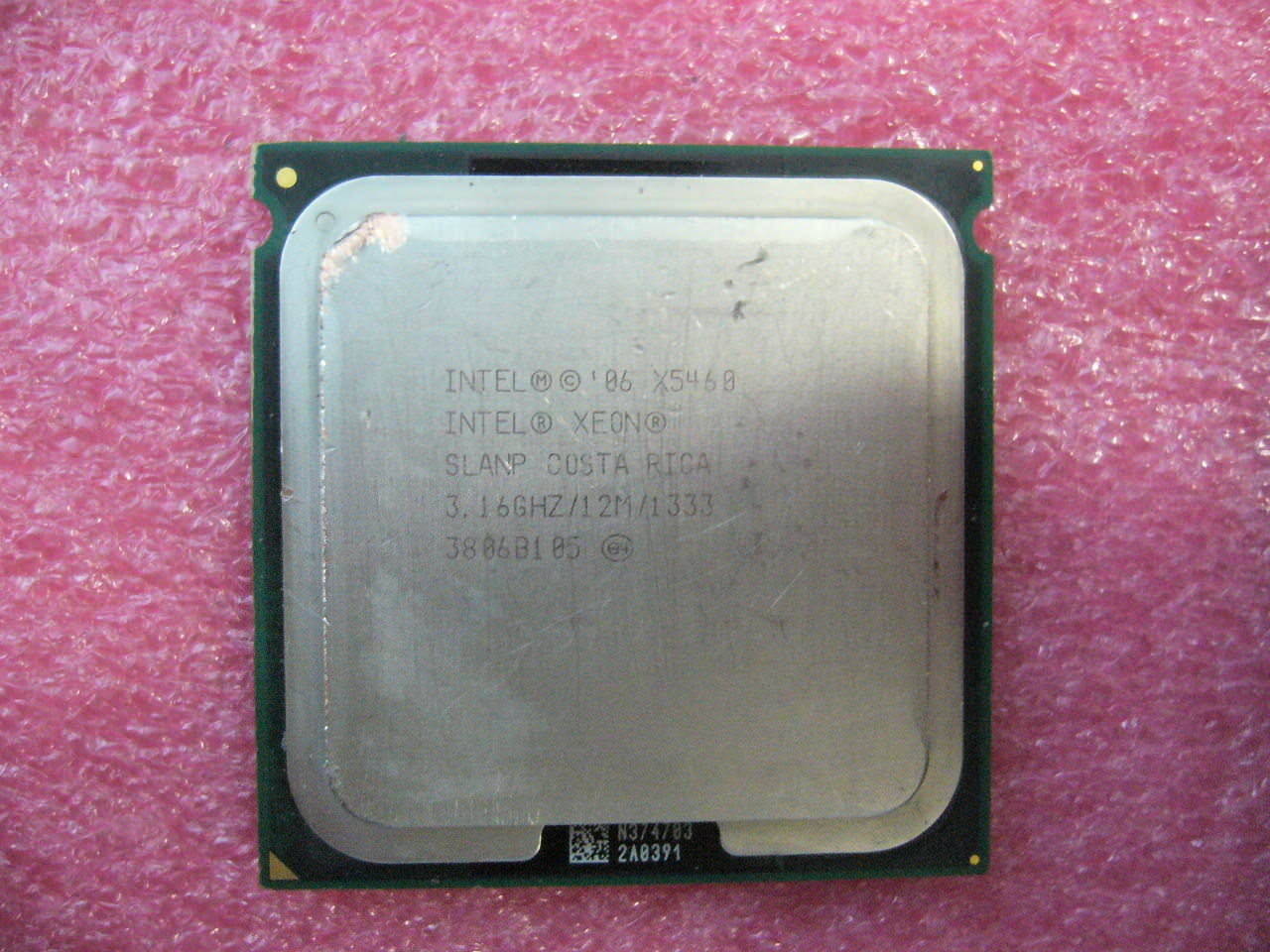 QTY 1x Intel Xeon CPU Quad Core X5460 3.16Ghz/12MB/1333Mhz LGA771 SLANP - Click Image to Close