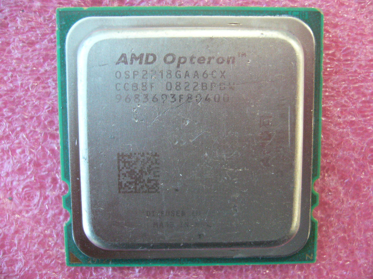QTY 1x AMD OSP2218GAA6CX Opteron 2218 HE 2.6 GHz Dual Core CPU Socket F 1207