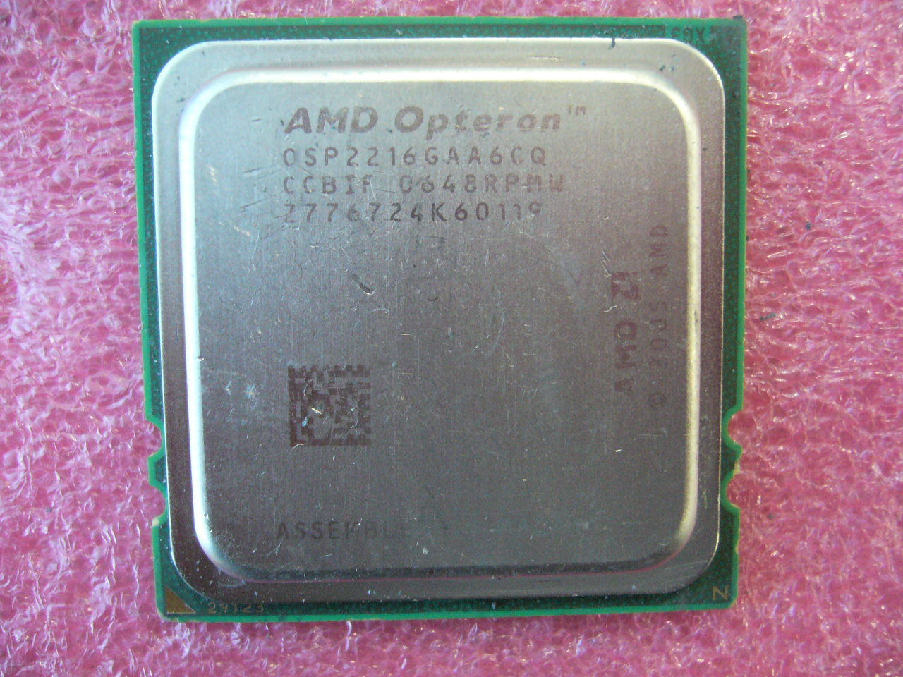 QTY 1x AMD OSP2216GAA6CQ Opteron 2216 HE 2.4 GHz Dual Core CPU Socket F 1207