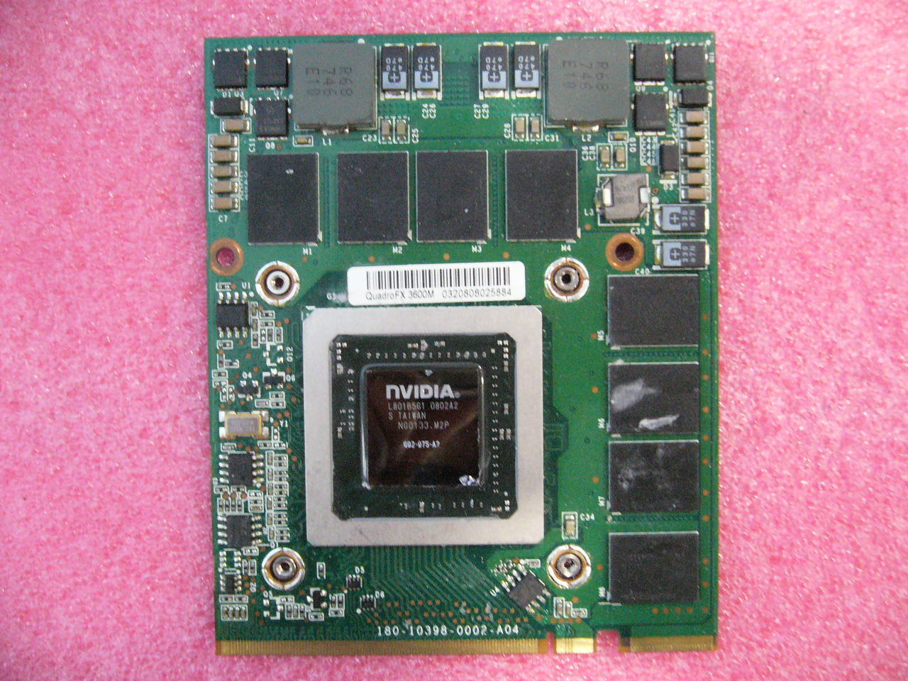 QTY 1x Nvidia Quadro FX3600M G92-975-A2 512MB Mem MXM Video Card HP