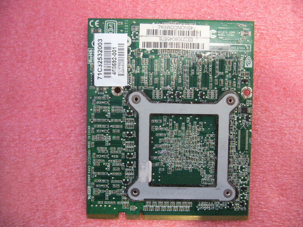 QTY 1x Nvidia Quadro FX3600M G92-975-A2 512MB Mem MXM Video Card HP - Click Image to Close