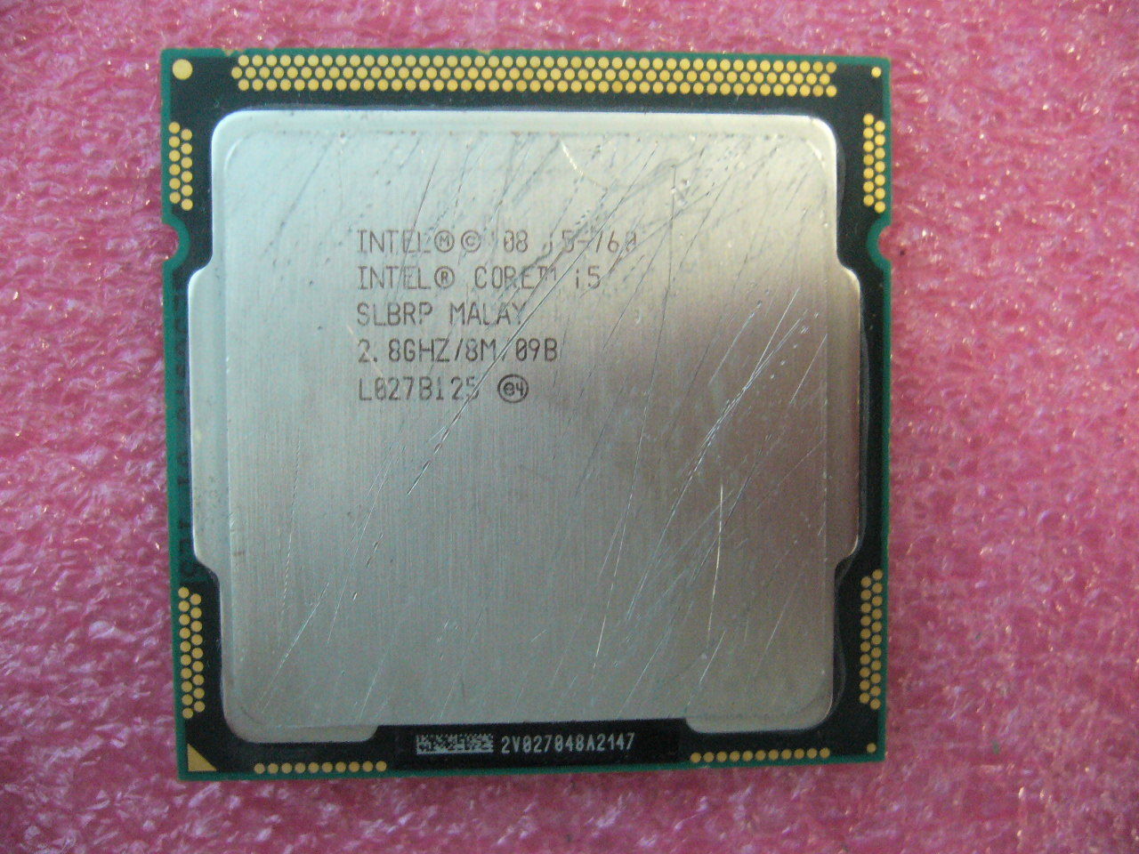 QTY 1x Intel CPU i5-760 Quad-Cores 2.80Ghz/8MB LGA1156 SLBRP
