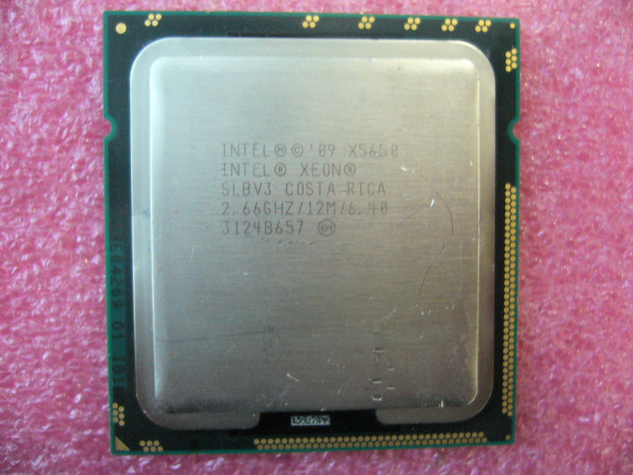 QTY 1x INTEL Six-Cores CPU X5650 2.66GHZ/12MB 6.4GT/s QPI LGA1366 SLBV3
