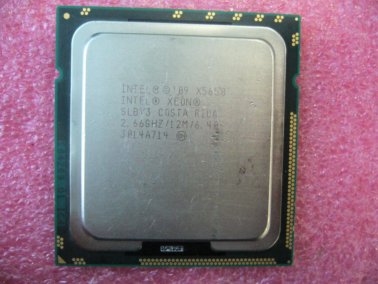QTY 1x INTEL Six-Cores CPU X5650 2.66GHZ/12MB 6.4GT/s QPI LGA1366 SLBV3 - Click Image to Close