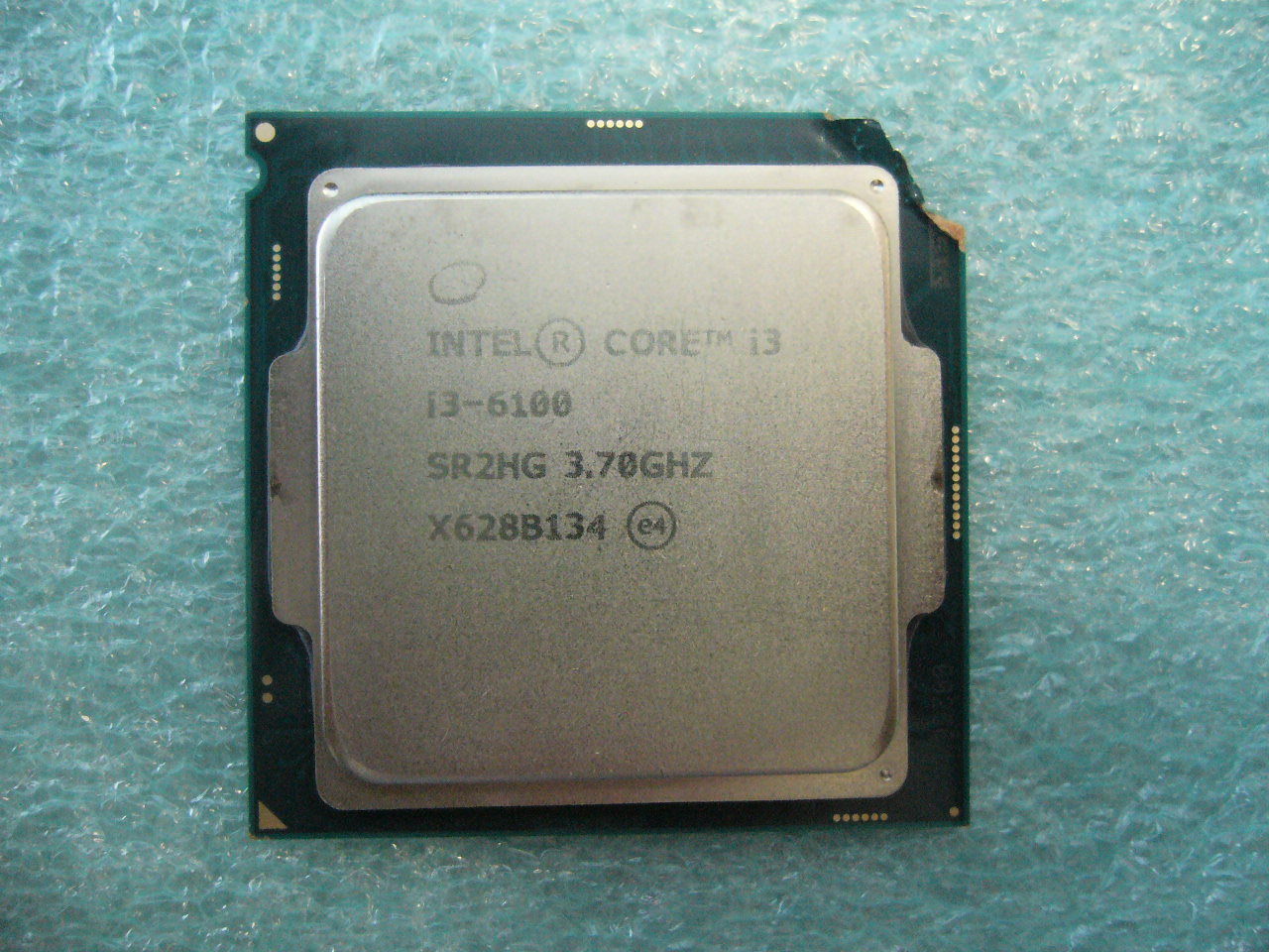 QTY 1x Intel CPU i3-6100 Dual-Cores 3.7Ghz LGA1151 SR2HG NOT WORKING broken - Click Image to Close