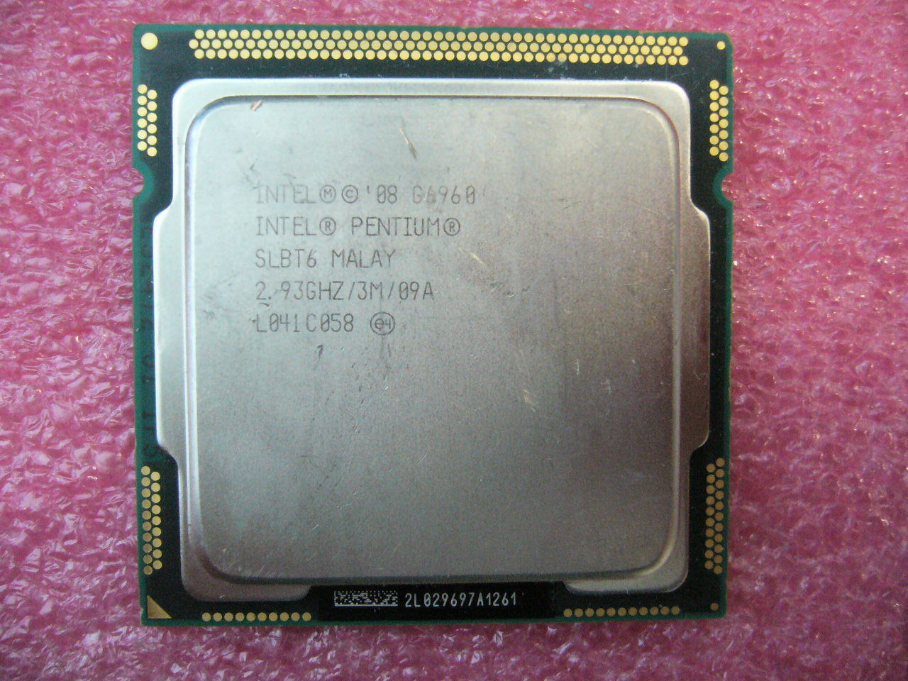 QTY 1x INTEL Pentium CPU G6960 2.93GHZ/3MB LGA1156 SLBT6