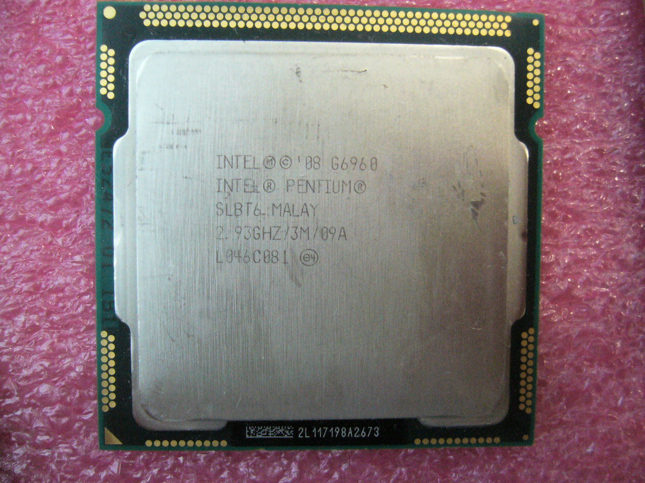 QTY 1x INTEL Pentium CPU G6960 2.93GHZ/3MB LGA1156 SLBT6 - zum Schließen ins Bild klicken