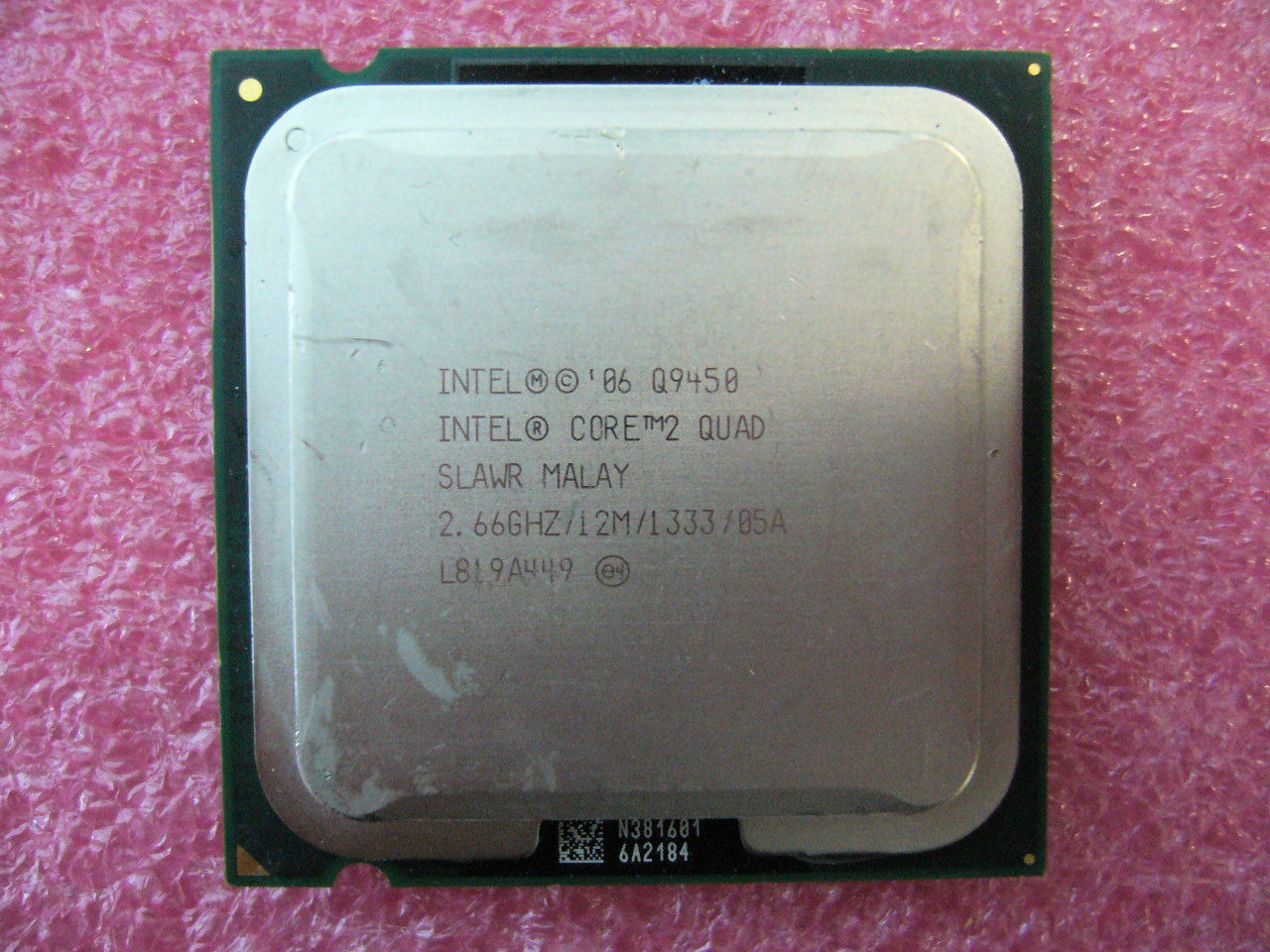 QTY 1x INTEL Quad Cores Q9450 CPU 2.66GHz/12MB/1333Mhz LGA775 SLAWR - Click Image to Close