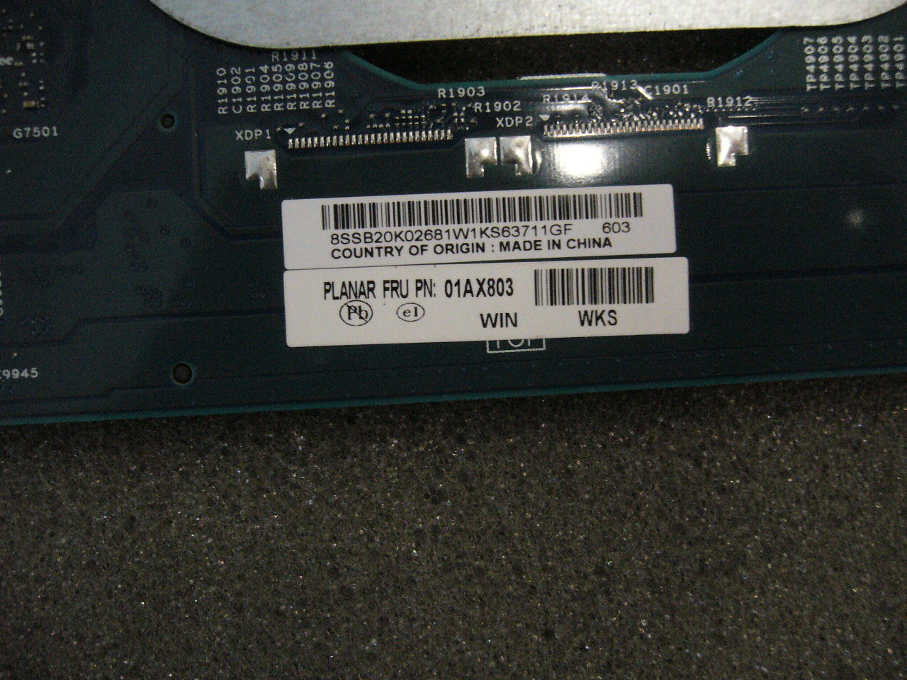 QTY 1x Lenovo Thinkpad X1 Carbon Gen 4 motherboard i5-6200U 4GB X1C - Click Image to Close