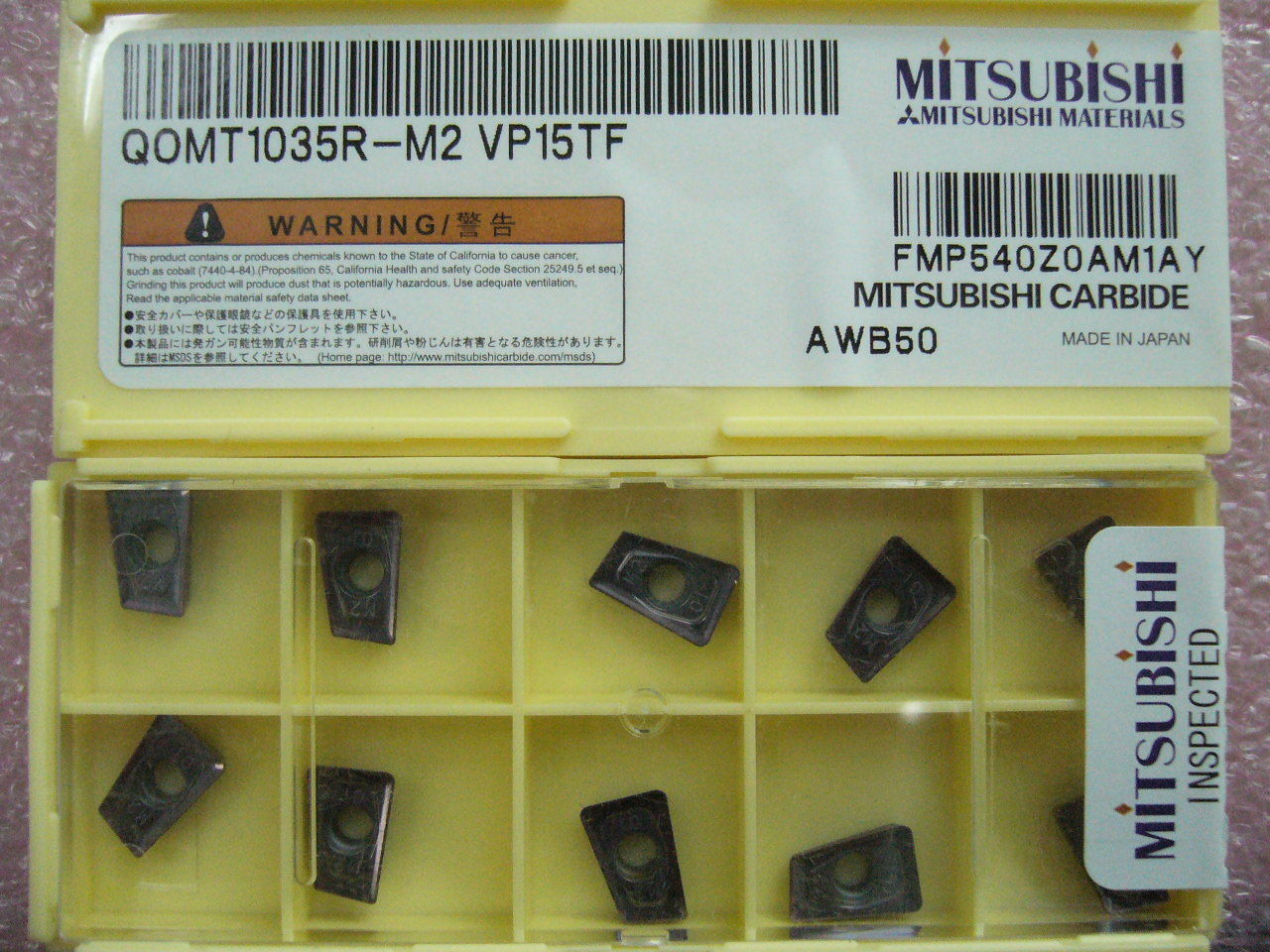 QTY 20x Mitsubishi QOMT1035R-M2 VP15TF NEW