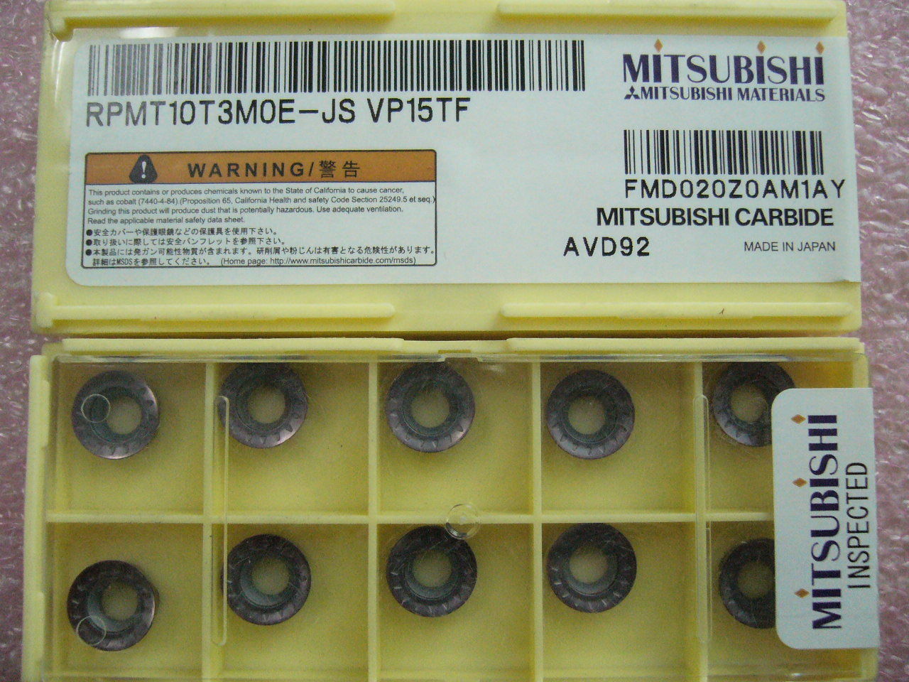 QTY 20x Mitsubishi RPMT10T3MOE-JS VP15TF NEW