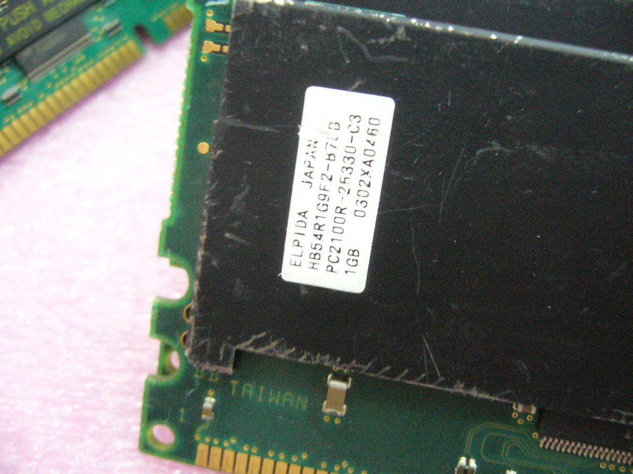 QTY 1x 1GB Elpida DDR 266,PC2100R ECC Registered Server memory - Click Image to Close