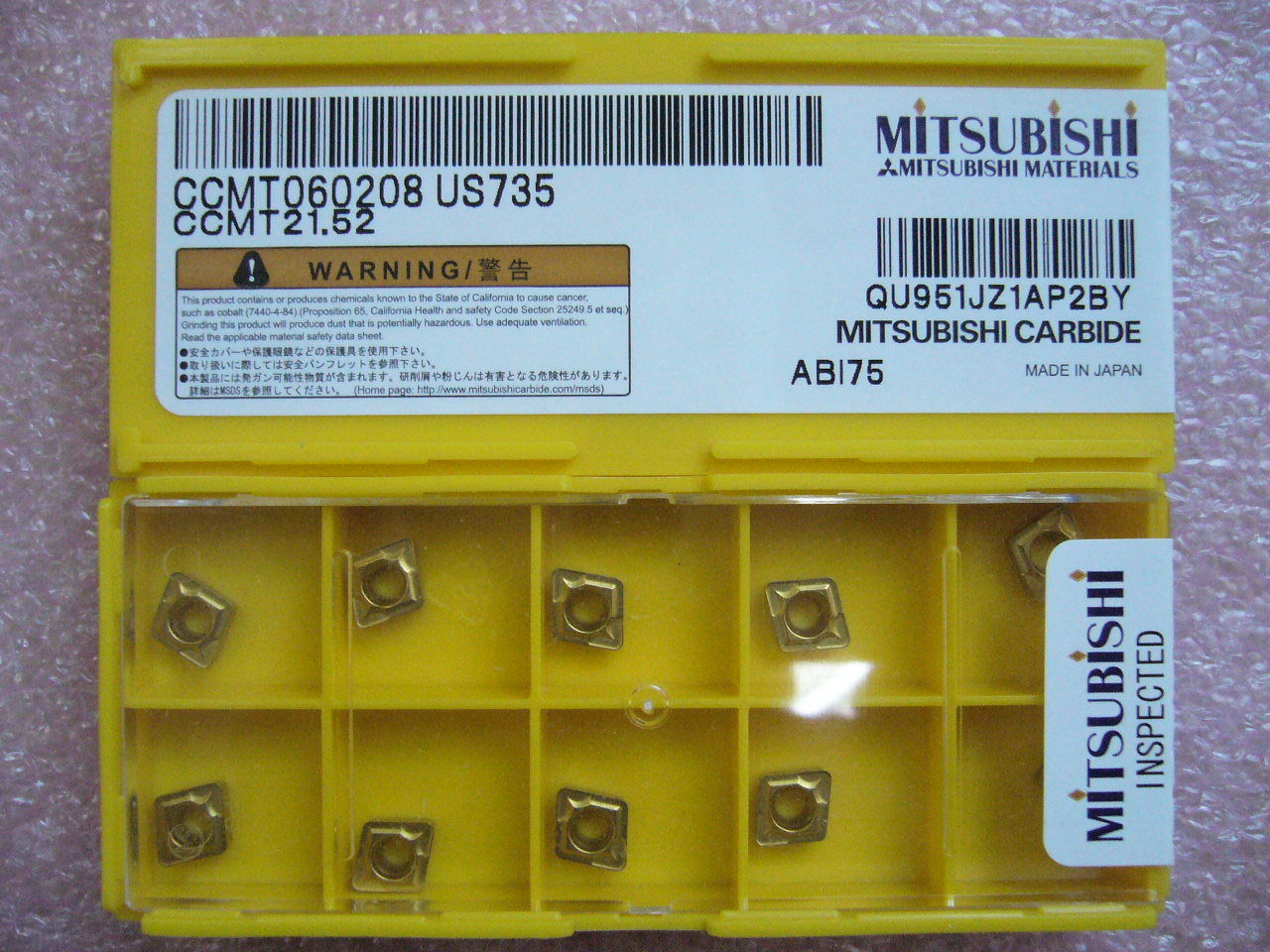QTY 20x Mitsubishi CCMT21.52 CCMT060208 US735 NEW