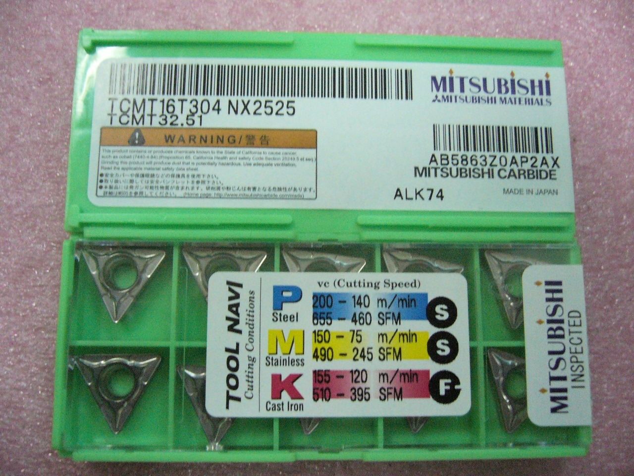 QTY 10x Mitsubishi TCMT32.51 TCMT16T304 NX2525 NEW