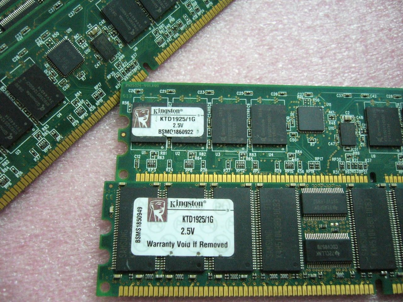 QTY 1x 1GB DDR PC-2100R 266Mhz ECC Registered Server memory Kingston KTD1925/1G